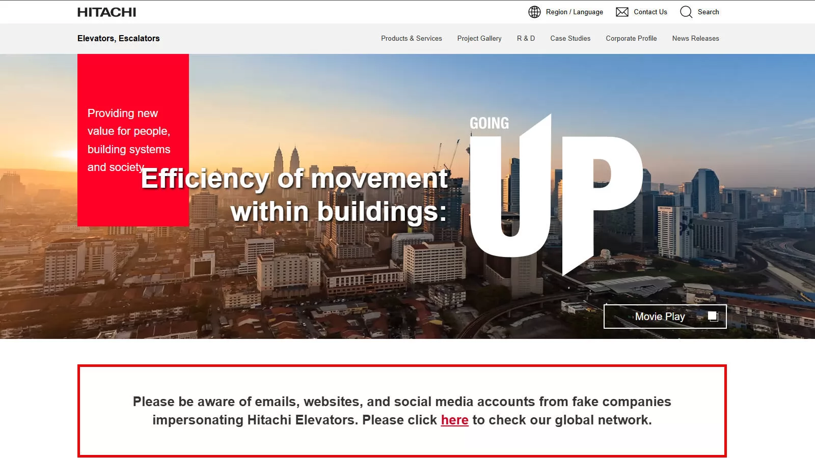 6. Hitachi Elevator Global